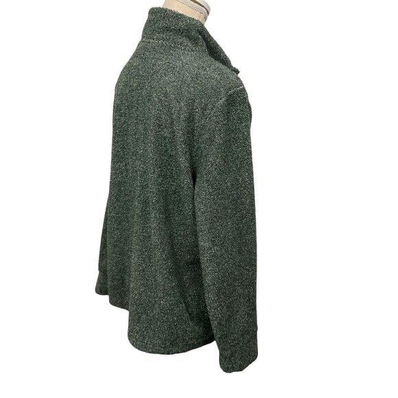 Eddie Bauer Cowl Neck Sweater 4-Button Super Soft Plush Womens Size Large Green - Picture 6 of 10
